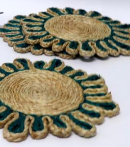 New Kitchen Table Decor Table Coasters Mats Set Printed <b>Round</b> Woven <b>Placemats</b> Office Coffee Dining Party Custom Outdoor Wedding - Product Image 1