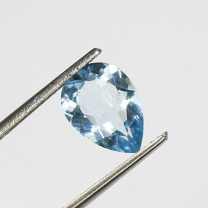 Gemas Mehrajudin, Aguamarina Azul Cielo Natural, Forma de Pera, Facetada, 1-2.5 Quilates, Encerada/Aceitada, Gema Suelta para Anillo - Product Image 5