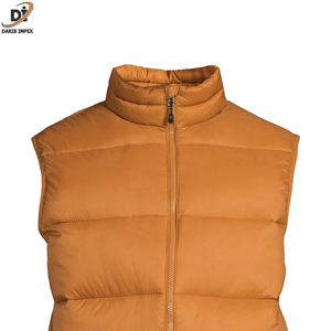 Chaleco acolchado de invierno para hombre de alta calidad, transpirable, largo, sin mangas, bordado 3D, 100% algodón, sencillo, único - Product Image 5