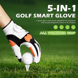 Gants de golf en cuir respirants à logo personnalisé haute performance les plus populaires Gants de golf en peau de mouton - Product Image 5