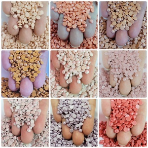 Perles demi-rondes en céramique à dos plat de haute qualité pour boucles d'oreilles en perles, accessoire en strass de qualité supérieure - Product Image 5