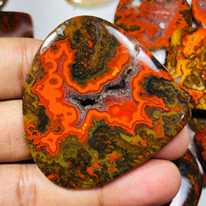 ตะเข็บอาเกตคาโบชองธรรมชาติเกรด AAA อัญมณีหลวมคุณภาพสูงสำหรับทำเครื่องประดับทุกขนาดและรูปทรง - Product Image 4