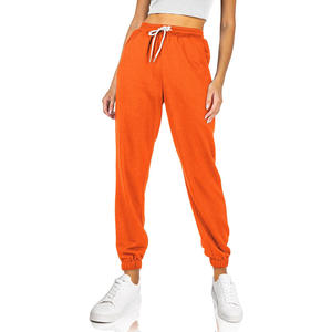 Pantalon de jogging ample personnalisé avec logo, taille haute, en molleton pour femme, respirant, style hip-hop avec décoration en dentelle pour l'hiver - Product Image 1