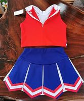 Ensemble de costumes de pom-pom girl personnalisable design OEM avec costume de danse strass avec logo personnalisé