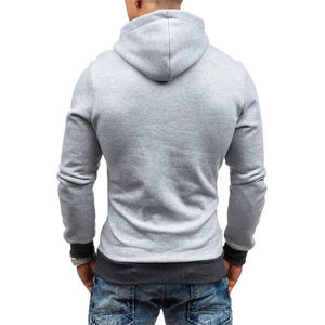 Ropa de hombre personalizada Top básico Loose Fit Pareja Tallas grandes con capucha Suéter estampado personalizado Básicos Sudadera con capucha de mezcla de algodón para hombres - Product Image 4