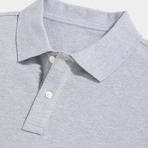 Polo de manga corta para hombre de estilo callejero, camisas de algodón de talla grande con cuello levantado, transpirables, de Color sólido, servicio OEM, camisas para hombre - Product Image 4