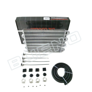 Refroidisseur d'huile de transmission 16.4x11.1x2.1, kit de refroidisseur de tube à 8 passages et d'ailettes, universel en aluminium - Product Image 4