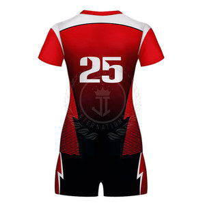 Uniformes de Voleibol de Poliéster 100% de Alta Calidad y Color Personalizado para Adultos, Fabricación en Fábrica, Ropa Deportiva - Product Image 3