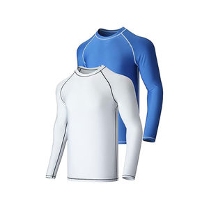 Rash Guard personnalisé pour Fitness MMA Surf Chemise de compression à manches longues Fabricant de vêtements de sport OEM Toutes tailles Couleurs disponibles - Product Image 6