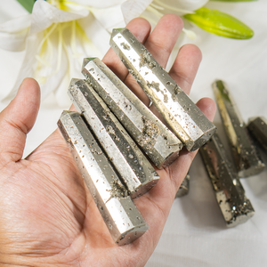 Torres/Puntas de Cristal de Pirita Druzy de 1 kg, Venta Mundial, Decoración para el Hogar/Oficina, Calidad Premium AAA, Peso Pesado, Disponible al por Mayor - Product Image 3