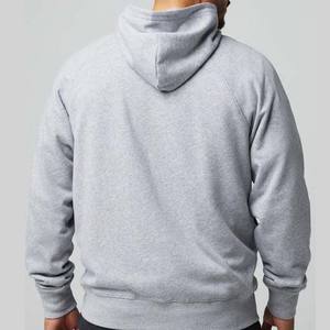Col rond personnalisé manches longues éponge polaire coton fermeture éclair poches cachées sweats à capuche hommes coton hommes sweats à capuche avec fermeture éclair prix cheep - Product Image 5