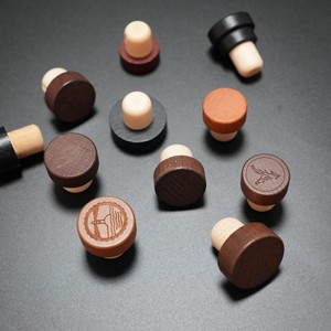 Tapón de Corcho Sintético de Polímero con Parte Superior de Madera de Haya, Reutilizable, Desechable, Personalizado, en Forma de T, Ecológico y Duradero, para Frascos de Vino, al por Mayor - Product Image 3