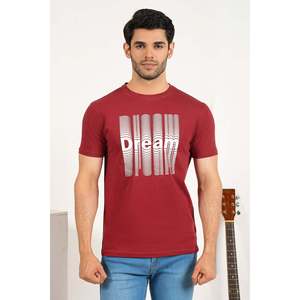 ASHKAN Classic Crew Neck Summer Fitness T-Shirt Oversize 100% Cotton Jersey 220/240 Grams Fabric <b>Weight</b> Printed Model Number - Product Image 1