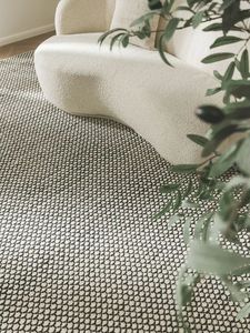 Indian Manufacturing Pure Wool <b>Rug</b> Hector Beige/Black Wool <b>Rugs</b> for Dining room, Hall / <b>Entrance</b>, Bedroom, Living room - Product Image 3