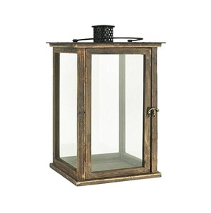 Linterna de metal y vidrio en acabado chapado en oro rosa Linterna de metal nueva En precio al por mayor Última vela Votiva Nueva linterna de metal - Product Image 1