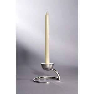 Elegante candelero de aluminio con acabado plateado, accesorio elegante para decoración de centro de mesa en ocasiones especiales - Product Image 3