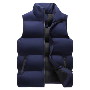 Chaleco Acolchado de Lona para Hombre, Primavera 2026, Casual, Grueso, Cálido, Tallas Grandes, Cuello en V, Transpirable y Duradero - Product Image 2