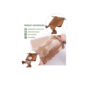 Protective Honeycomb <b>Wrapping</b> <b>Paper</b> Sheets With Logo <b>Paper</b> Wrap Sheets Honeycomb Wrap Kraft For Multiple Use - Product Image 3