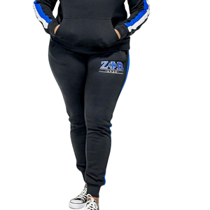 Zeta phi Beta sorority 1920ของผู้หญิงชุดวอร์มผ้าฟลีซสีขาวมีตัวอักษรกรีกชุดวอร์มปักลาย - Product Image 4