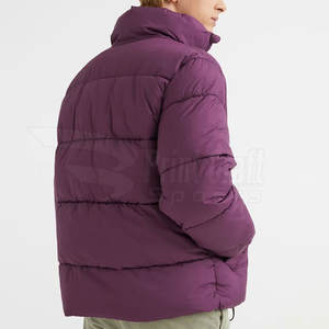 Vêtements d'hiver décontractés de haute qualité, col montant, veste à bulles avec logo personnalisable style rue haute-Service OEM disponible - Product Image 2