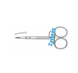 Instrumento Dental de acero inoxidable de alta calidad Tijeras de goma 803 Instrumentos quirúrgicos curvos de 10,5 cm - Product Image 2