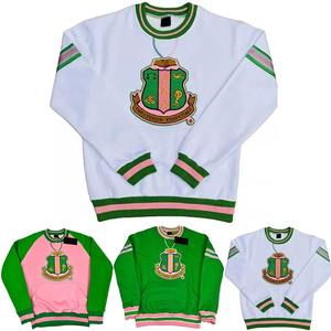 Sudadera de Algodón Blanca, Verde y Rosa de Calidad para Universidad, Venta al por Mayor, Personalizable con Logotipo Bordado o Impreso, Cuello Redondo para Hombre 2026 - Product Image 6