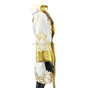 Bata de Entrada con Capucha para Boxeo de Campeonato, Vestido de Desfile, Proveedor de Equipo de Lucha de Calidad Premium - Product Image 2