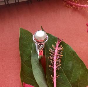 Bague en argent avec perle naturelle et cœur, nouvel arrivage, bague de haute qualité, cadeau pour ses bijoux - Product Image 2