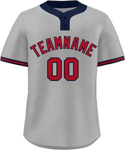 Venta al por mayor de fábrica, uniforme de Béisbol Juvenil para hombres, impresión personalizada, manga larga, camiseta de béisbol personalizada para hombres - Product Image 1