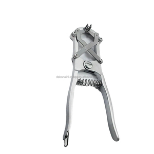 Outil d'élastration pour la castration du bétail, applicateur d'anneaux en caoutchouc, bandes en acier inoxydable et en plastique, manuel pour vétérinaires professionnels - Product Image 4