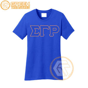 Camiseta de mujer Sigma Gamma Rho hecha a medida, ropa de hermandad, Jersey de algodón, camiseta transpirable de alta calidad, ropa griega para mujer - Product Image 4