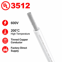 Fil tressé en silicone 3512, 22 20 18 16 AWG, résistant aux hautes températures, câble souple pour appareils électroménagers, câble électrique flexible