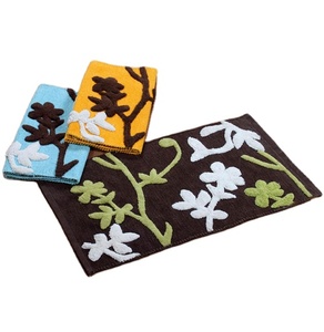 Avior 100% Tapis de bain en coton Top Selling Multi-Color Floral Design Tapis de bain doux Tendance Nouveau design par Avior - Product Image 5