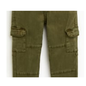 100% Cotton <b>Washed</b> Printed Fashion Cargo Long Pants for <b>Boys</b> - Product Image 2