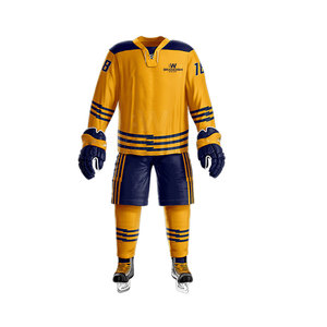 Vente d'usine d'uniforme de hockey sur glace bon marché conception de logo personnalisé uniforme de hockey sur glace le plus vendu en gros - Product Image 1