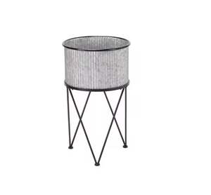 Jardinières galvanisées suspendues décoratives de maison de conception de luxe pour le Pot de plantes de décor de balcon par le monde indien en métal - Product Image 6