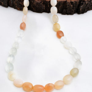 Natural <b>Fire</b> <b>Opal</b> Smooth Oval Beads Gemstone <b>Necklace</b> Naturel For Fine Jewelry Making Gemstone - Product Image 1