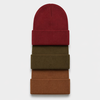 Bonnet tricoté personnalisé avec logo, bonnets côtelés pointus, bonnets rouges foncés, casquette vintage streetwear pour hommes et femmes, vente en gros