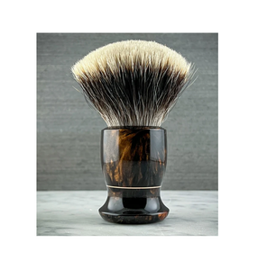 Pinceau de rasage en corne de qualité supérieure Cheveux de blaireau manche de blaireau classique de haute qualité produit le plus vendu - Product Image 4