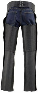 Chaps en cuir pour hommes avec design confortable réglable, pantalon chaps en cuir pour hommes avec un look décontracté et élégant, chaps en cuir pour hommes - Product Image 6