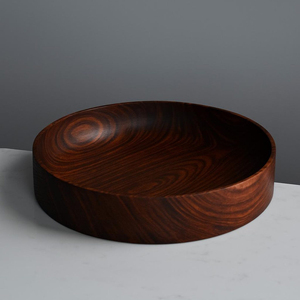 Décoration de table en bois de manguier fini à l'antique bol à fruits rond de taille personnalisée bol à salade bol décoratif de table en bois fait à la main - Product Image 3