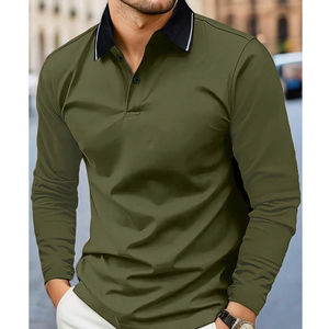 Camiseta de manga corta para hombre de alta calidad para Polo, diseño personalizado, OEM, poliéster seco, venta al por mayor, camiseta con patrón personalizado - Product Image 1