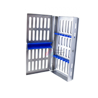 Plateau de Stérilisation Autoclavable en Acier Inoxydable Réutilisable pour Instruments Dentaires, Lot de 5 Supports de Cassette de Stérilisation, Certifié CE ISO, Vente en Gros OEM
