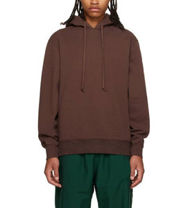 Sudadera con capucha para hombre de peso pesado con corte de hombro caído de gran tamaño y 100 por ciento de algodón estilo Athleisure Sudadera con capucha - Product Image 1