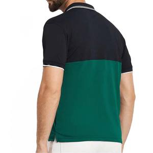 Nueva camisa de moda con logotipo bordado personalizado para hombre, Golf liso de algodón para Polo, ropa informal con tela tejida de patrón sólido - Product Image 2