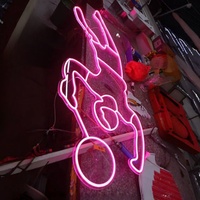 Logo néon en acrylique led personnalisé led couleur motif canal lettre signe illuminé led