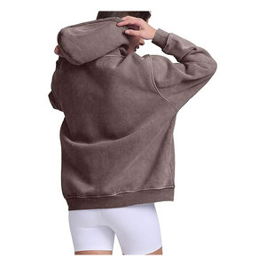 เสื้อกันหนาวมีฮู้ดสำหรับใส่ได้ทั้งชายและหญิงเสื้อแนวสตรีทแวร์แนวสตรีทวินเทจไซส์ใหญ่พิเศษผ้าโพลีเอสเตอร์/ ผ้าฝ้ายสำหรับฤดูหนาว - Product Image 5