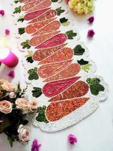 <b>Beaded</b> <b>Placemat</b> Handmade Round Charger for Luxury Dining & Holiday Decor Unique Piece Handmade <b>Beaded</b>, <b>Placemat</b>, Housewarming - Product Image 4