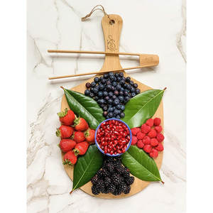 Juego de utensilios de cocina de bambú con asas cómodas Colección de herramientas de torneado duraderas - Product Image 3