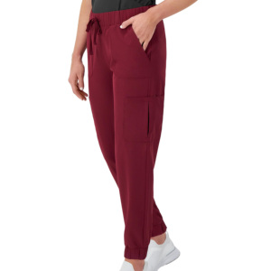 Pantalon de travail médical de haute qualité en polyester/coton unisexe respirant pour hôpital, facile à laver, style cargo - Product Image 1